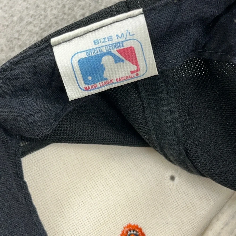 Vintage Baltimore Orioles Hat Cap Snapback Black Orange 90s MLB Baseball Adult